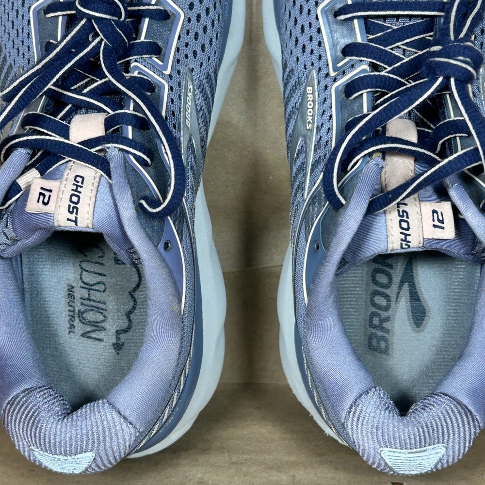 Brooks Ghost 12 Running Shoes Mens 6.5 Wide D Blue Grey Mesh 1203051D086 - Picture 13 of 13
